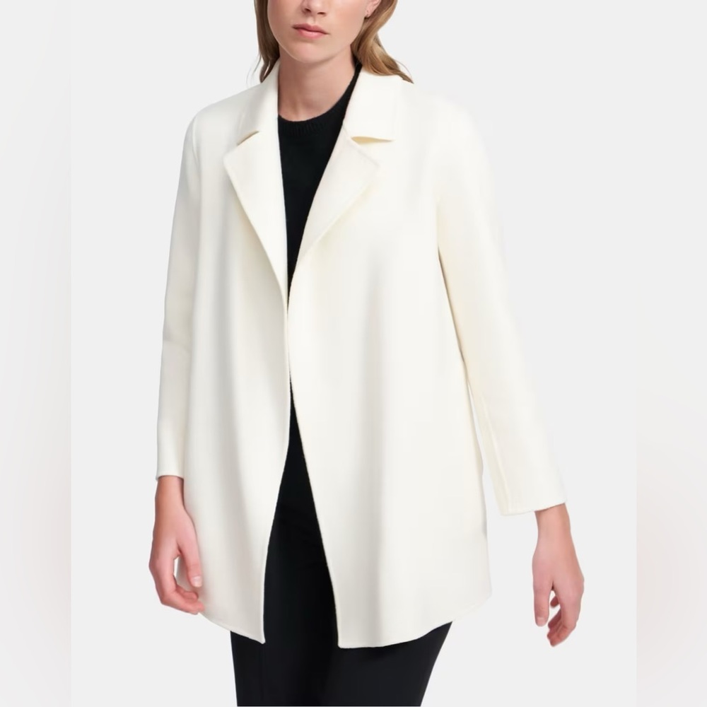 Theory Outlet Open Jacket in Double-Face Wool-Cashmere